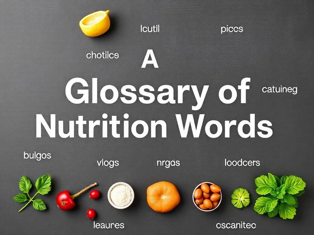 A Glossary of Nutrition Words (Level 3)