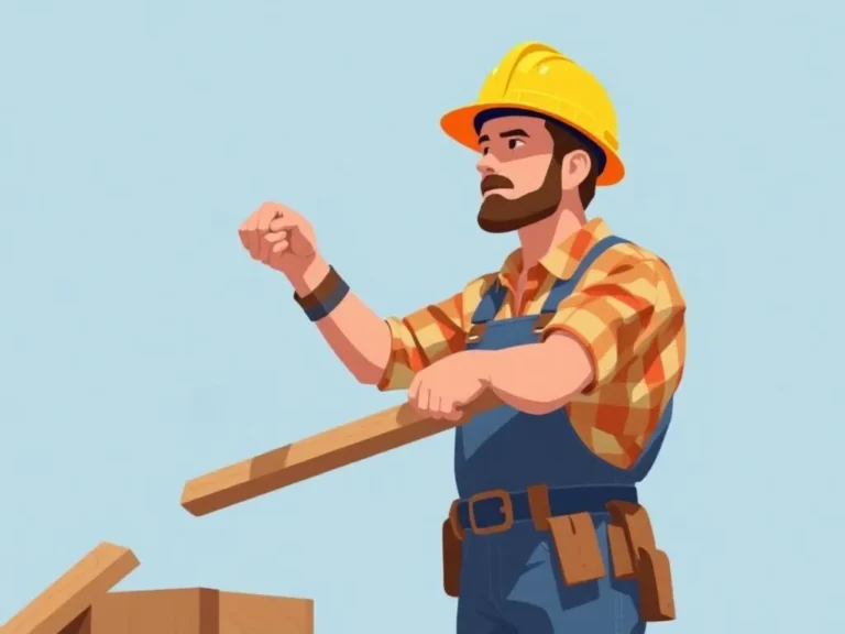 The Work of a Builder = A Carpenter (Level 1)