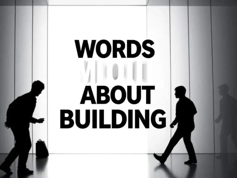 Words about Building that are in the 1000 Word List (Level 1)