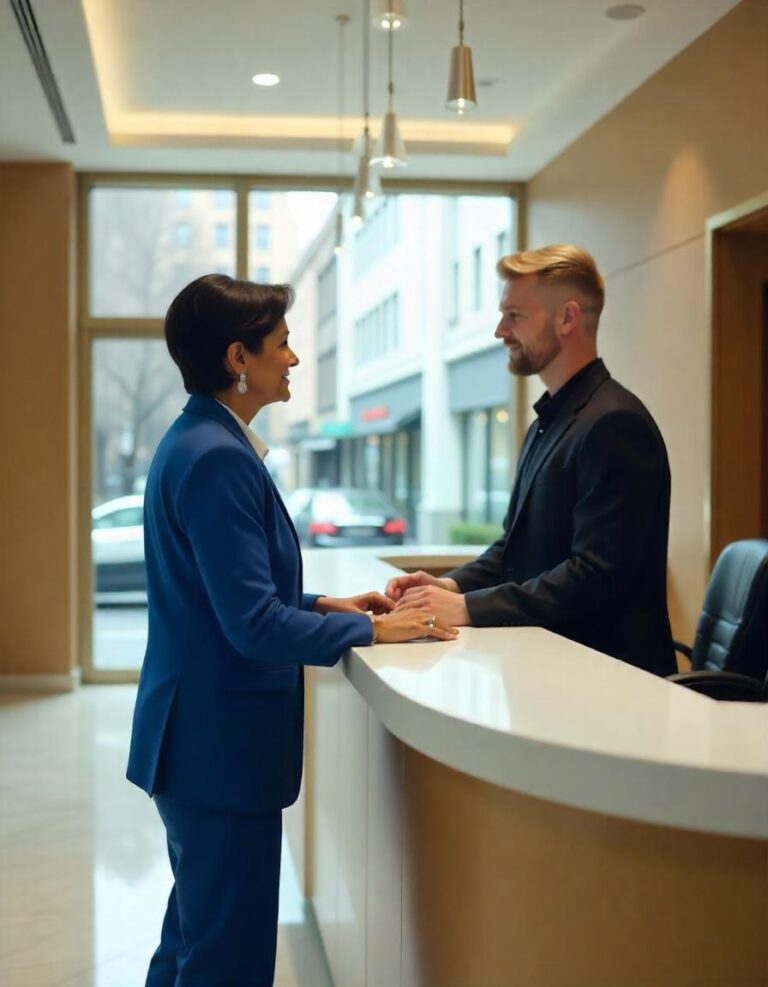 Conversation When Arriving at a Hotel Restaurant (Level 1)